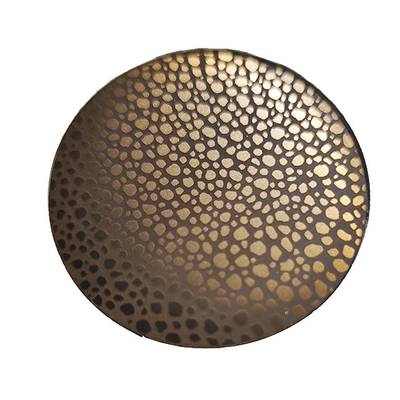 Copper Plated Antique Distress Stainless Steel Plate Art Wall Design For Project