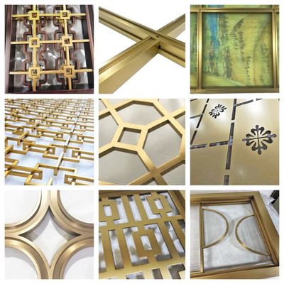 Rose Gold White Crystal 304 Stainless Steel Partition For Restaurant Decoration With Light