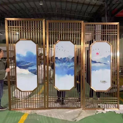 Metall Moderne Design Haarlinie Edelstahl Privaten Trennschirm Wohnzimmer