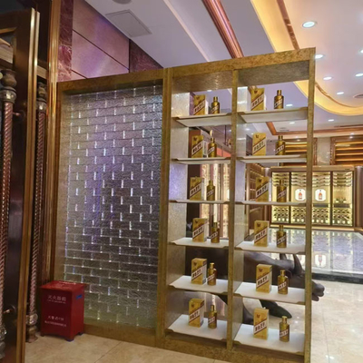 Colorful Stainless Steel Plates For Hotel Art Installations / LOGO Wall Materials 3D Laser Embossing Effects Global Export