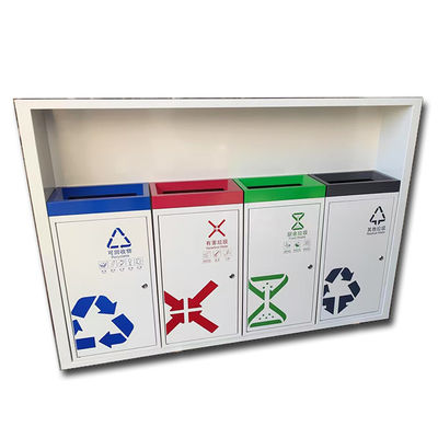 Stainless Steel Sorting Bin & Trash Can Customized Stainless Steel Metal Products For Outdoor