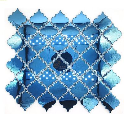 Guter Preis Spiegel 8k Bule Grandeur 3D-Effekt Edelstahl Mosaik Wandfliesen für Wohnkultur Hintergrund Online