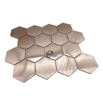 Guter Preis Wasserdicht, feuchtigkeitsbeständig und leicht zu reinigen Hexagon 201 304 Edelstahlmosaiken Online