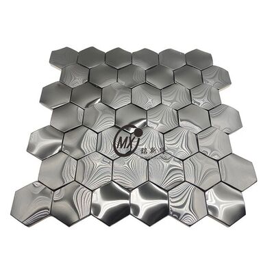 Guter Preis Premium Black Mirror Edelstahl Mosaik - 3mm Dicke 300x300mm Platten Für Innendekoration Online