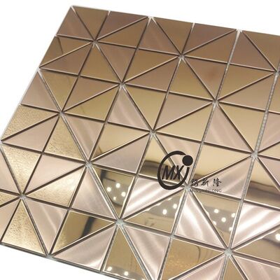 Guter Preis European & American Style Export-Grade Metal Mosaic Stainless Steel Mosaic Waterproof Wall Material For Bathroom Vanity Area Online