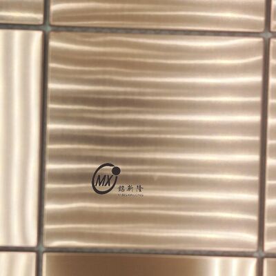 Guter Preis Matte Black Stainless Steel Mosaic Tiles Fireproof Commercial Project Wall Panel Factory Direct Supply Online