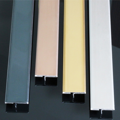 Ss430 T Shaped Stainless Steel Trim Strips 0.5mm To 1.5mm For Wall Ceilling