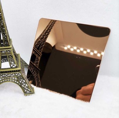 Guter Preis 0,55 bis 3mm Spiegel-Polieredelstahlblech-rotes Kupfer für Wand-Dekoration Online