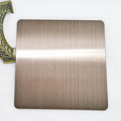 Rose Gold Stainless Steel Custom Plates - Support Laser Cutting And Complex Shapes
