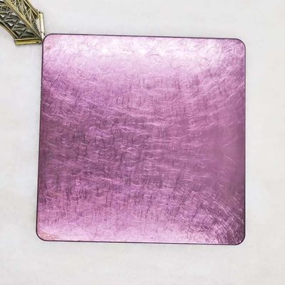 Guter Preis Perlen-Erschütterungs-Rose Red Colored Stainless Steel-Blatt Antiverschleiß-PVD BV Online