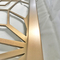 Edelstahl-Schirm-Fach-Haarstrich H3m Rose Gold Room Divider des Metallsus304