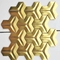 Badezimmer 304 polierte Rose Gold Mosaic Tiles Hairline AISI 201 beendete