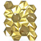 Antiverschleißhexagon-Edelstahl-Mosaik-Fliesen Rose Gold Sapphire Blue JIS