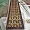 2.3m bis 5.5m dekorativer Metallraum-Teiler-Schirm-rote Bronzeweinlese ASTM