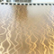 Laser kurvte gewölbte Edelstahlblech-dekorativen Platten-Messingfarbe der Kunst-304