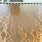 Laser kurvte gewölbte Edelstahlblech-dekorativen Platten-Messingfarbe der Kunst-304