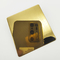 Goldfarbene Edelstahlbleche, superspiegelnde PVD-Beschichtung, titanfarbenes Dekorationsmetall