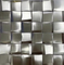48 trapezoide des Edelstahl-3d Küchen-Dekoration Mosaik-der Fliesen-293×293mm