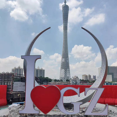 Guter Preis ODM Splend 304 Dekorative Edelstahlskulpturen Outdoor Vollmond Modellierung Kunst Malerei Farbe 316L Skulpturen Online