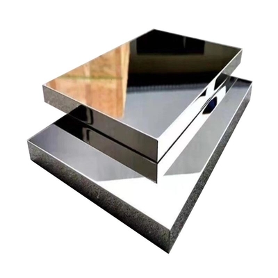 Farbe Rose Gold Silber PVD Farbe Glanz poliertes Blatt 304 Spiegel Edelstahl Honighals Panel Spalte