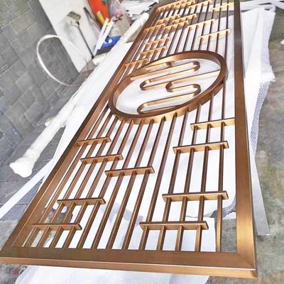 Guter Preis Schwarze Rose Gold Bronze Antique Hairline bürstete Spiegel-vertikale Edelstahl-Schirm-Fach-Raum-Teiler-Platte Online