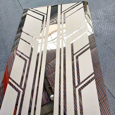 Acid Etching Gold Color Stainless Steel Sheet for Elevator
