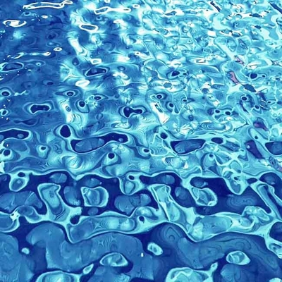 Sapphire Blue Color Water Ripple stempelte Edelstahlblech