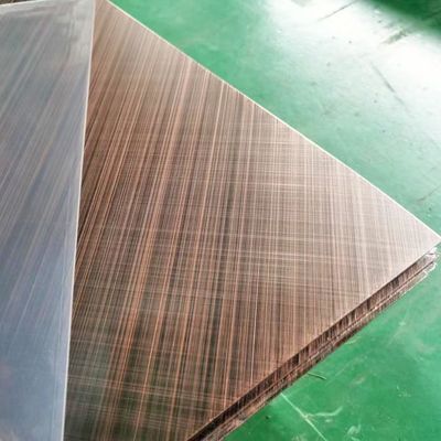 Qualität Querhaarstrichantiken-kupferne Farbedelstahlblech für Innenarchitektur usine