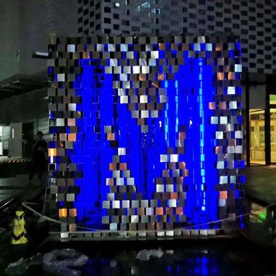 Guter Preis Große Edelstahl-abstrakte Skulptur-Garten-Verzierungen ASTM GB JIS 304 Online