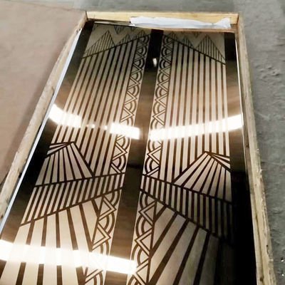 Guter Preis Silber Spiegel Farbe 304 Edelstahl geätzte Platte für den Aufzug Online