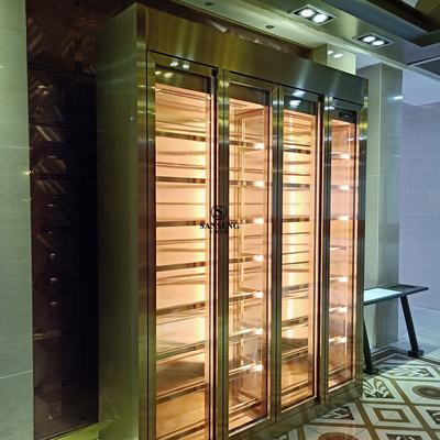 Schlichtes Design, erschwinglicher Weinschrank aus Edelstahl für den Hausgebrauch
