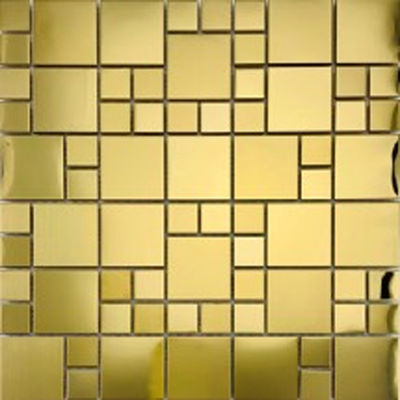 Guter Preis 48*48MM schönes Edelstahl-Quadrat-Metallmosaik für die Verzierung des Esszimmers des Haupthotels Online