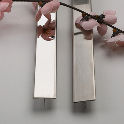 0.95mm Stainless Steel Tile Edge Trim Custom Metal Line Brushed Molding For Kitchen Conner Edge