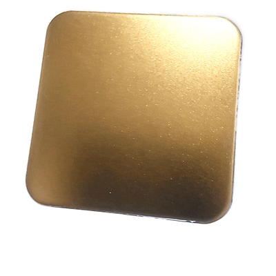 Gold Color Beadblasting Brushed Finish 304 Decoration Stainless Steel Sheet With Anti finger Print