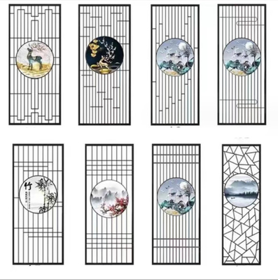 Maßgeschneiderte Wand-Raum-Teiler-Panel Trennwände Wohnzimmer Landschaftsmalerei Metallbildschirm
