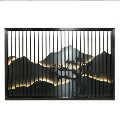 Customized Mountain Hill Brass Brown 304 Stainless Steel Screen For Entrance
