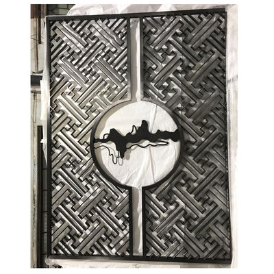 Guter Preis Hohle Haarlinie Schwarze Farbe Edelstahl-Schirm Trennwand für Innenarchitektur Online