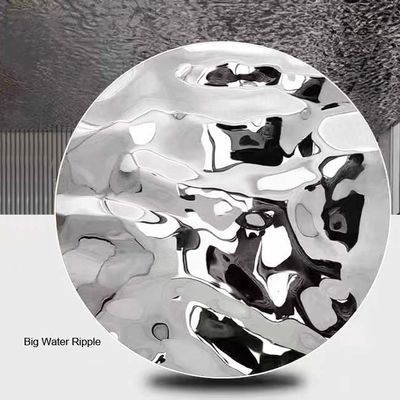 Guter Preis Silber Spiegel Wasserwellen Edelstahlplatten mit Wabenstruktur für Villa Urlaub Online