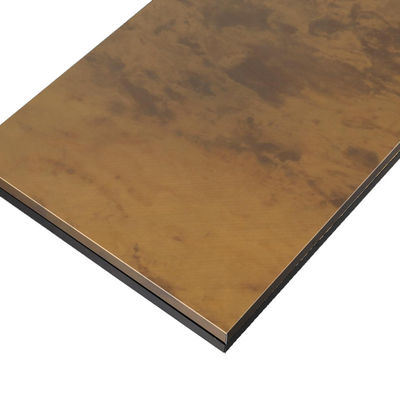 Rose Gold Color Beadblasted Stainless Steel Etched Sheet Panel Manufacturer