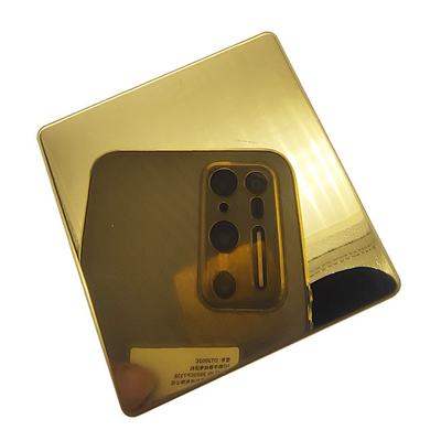 Goldfarbene Edelstahlplatte Preis Inox-Spiegel Veredelung Gold Edelstahlplatte 304