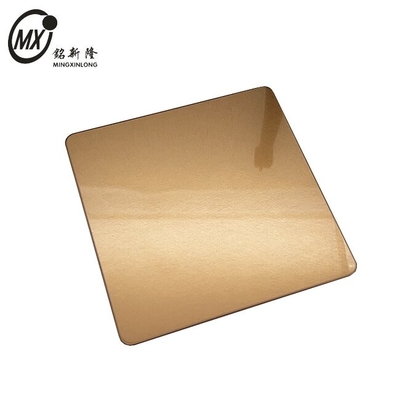 Edelstahlschwingung Bronze PVD beschichtet Edelstahl Farbblätter mit Fingerabdruck für Dekoration