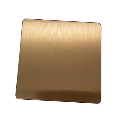 Guter Preis Bürste Haarlinie Bronze Kupfer 304 / 316L / 201 / 430 Edelstahlblech PVT / PE Film Und wasserdichtes Papier Holz Palle Online