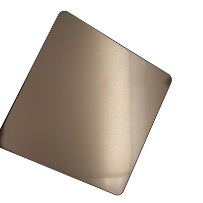 Coffee Gold Steel Market Blasted Red Gold Plating Stainless steel Sheet Wedsite Hot Sale