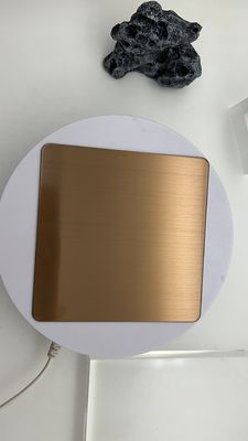 Guter Preis Bronze Haarlinie HL Außen Dekoration Metall Stahlblech Laserfilm PVD Farbe Online