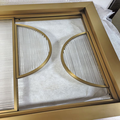 Brushed Stainless Steel Screen Partition