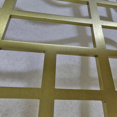 Laser Cutting Patterned Matte Rose Gold Stainless Steel Screen&Partition For Hotel Dividers