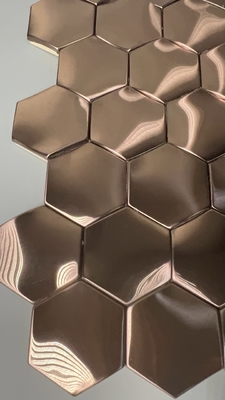 Innenraum-Teiler 8k Spiegel Edelstahlblechstärke 1 mm Roségold