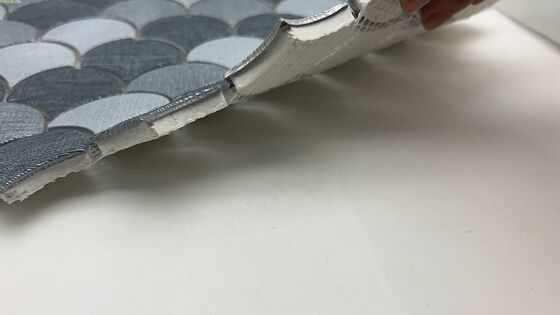 Guter Preis Quadratische Mosaikfliese Glanzfläche Glas Mosaik Sus 304 Edelstahl Mosaik Online