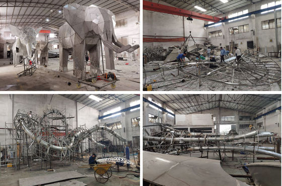 Color Silver Mirror Finished 304 Stainless Steel Outdoor Ball Sculpture