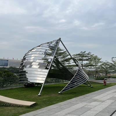 Kundenspezifische, pulverbeschichtete Islam-Skulptur aus 316er Edelstahl in Foshan